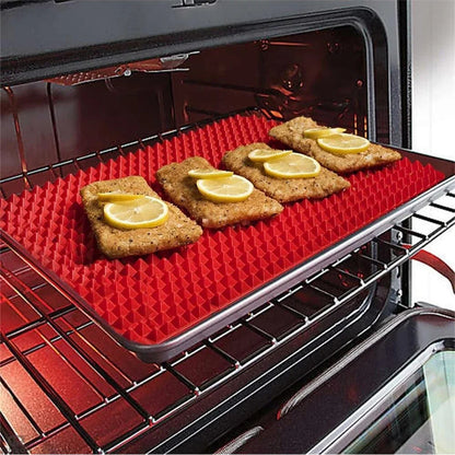 Pyramid Perfection The Ultimate Non-Stick Silicone Cooking Mat