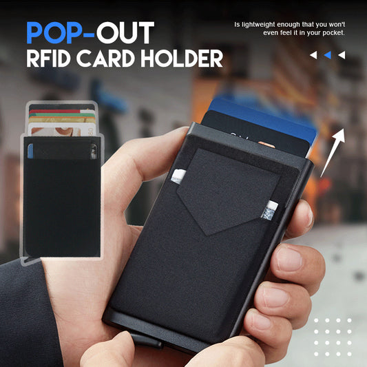 The Ultimate Credit Card Holder Sleek Metal Smart Wallet