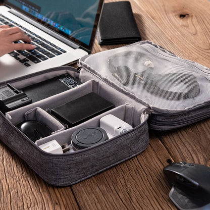 Portable Waterproof Electronics Organizer: Travel Storage Bag