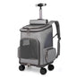 Portable Folding Pet Backpack with Universal Wheel Trolley