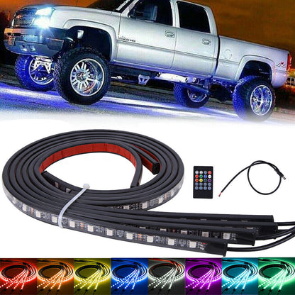 Car LED Neon Light Strip RGB Underglow Atmosphere Lamp