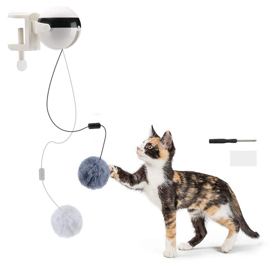 SmartPaws Electric Interactive Cat Teaser Ball: Automatic Lifting Motion Puzzle Toy