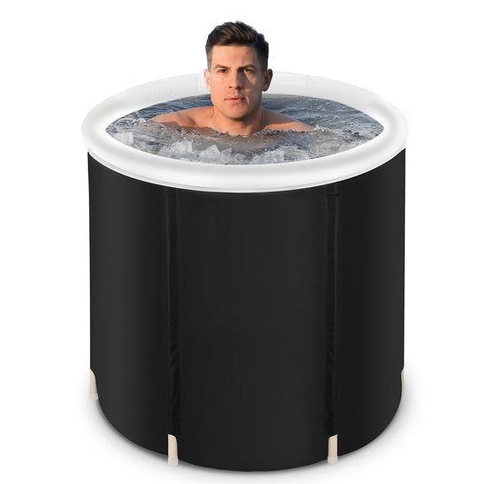 Foldable Outdoor Ice Tub: Portable Cold Water Therapy for Fitness Recovery and Rehabilitation, Insulated