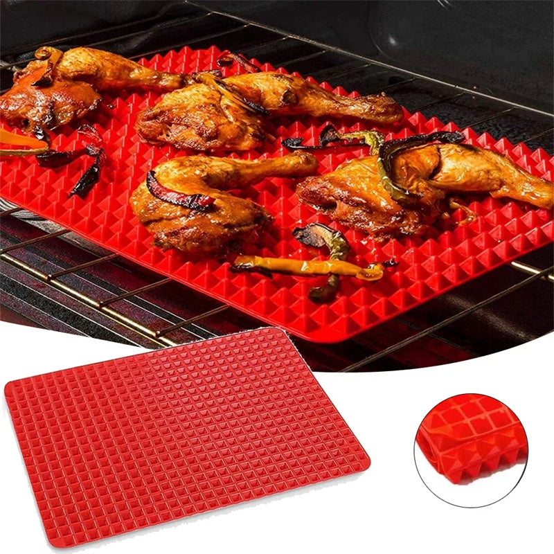 Pyramid Perfection The Ultimate Non-Stick Silicone Cooking Mat
