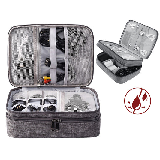 Portable Waterproof Electronics Organizer: Travel Storage Bag